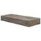 Small Gray Rustic Wood Floating Wall Shelf
